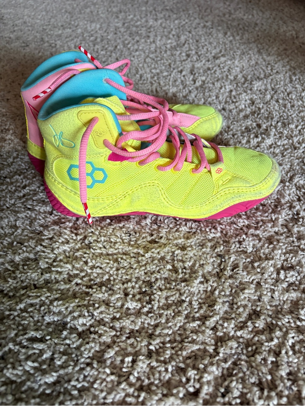 Jb1 Adult Wrestling Shoes - Pink Lemonade